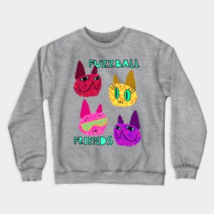 Fuzzy Cats FFF Fuzzball Friends Forever Crewneck Sweatshirt